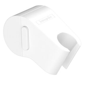 Agatatoare dus Hansgrohe Wallstoris cu fixare pe bara suport alb mat