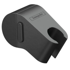 Agatatoare dus Hansgrohe Wallstoris cu fixare pe bara suport negru mat