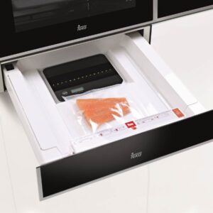 Aparat de vidat incorporabil Teka VS 152 GS cantar bucatarie suport role cristal negru cu rama inox anti-pata