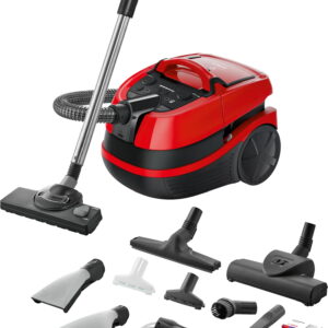 Aspirator Wet&Dry Bosch BWD421PET 3in1 Serie 4 2100W AquaWash&Clean tornado red-black