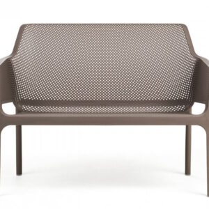 Banca exterior Nardi Net 116x70cm h 86cm tortora