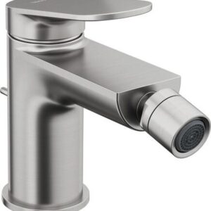 Baterie bideu Duravit Wave ventil pop-up inox periat