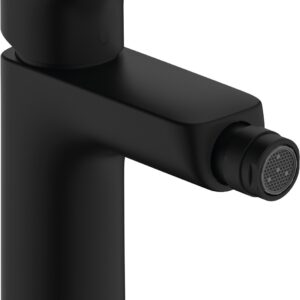 Baterie bideu Hansgrohe Logis 100 ventil pop-up negru mat