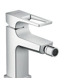 Baterie bideu Hansgrohe Metropol cu ventil push-open levier decupat