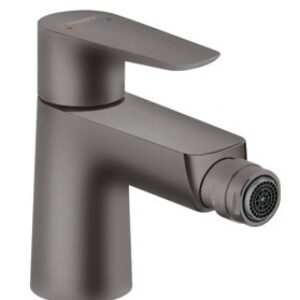 Baterie bideu Hansgrohe Talis E cu ventil pop-up negru periat