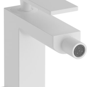 Baterie bideu Hansgrohe Tecturis E ventil pop-up alb mat