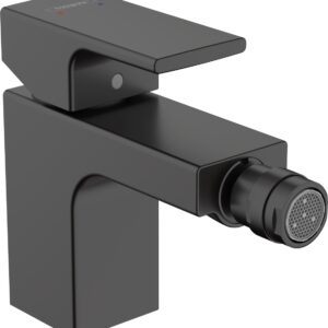 Baterie bideu Hansgrohe Vernis Shape cu ventil pop-up negru mat