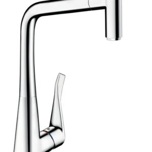 Baterie bucatarie Hansgrohe M7115-H320 ComfortZone 320 dus extractibil crom