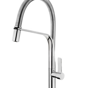 Baterie bucatarie Teka FO 999 pipa flexibila crom