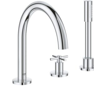 Baterie cada Grohe Atrio din 5 elemente montare pe cada necesita corp ingropat crom