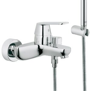 Baterie cada Grohe Eurosmart Cosmopolitan cu para furtun si agatatoare de dus