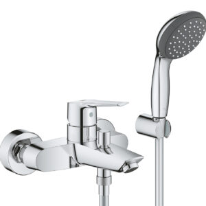 Baterie cada Grohe Start cu set de dus cu agatatoare crom