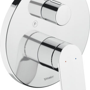 Baterie cada - dus Duravit Wave cu montaj incastrat  necesita corp ingropat  crom