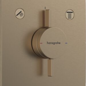 Baterie cada - dus Hansgrohe DuoTurn E cu doua functii montaj incastrat necesita corp ingropat bronz periat