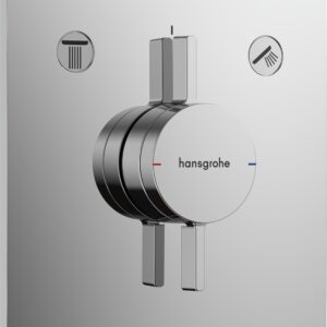 Baterie cada - dus Hansgrohe DuoTurn E cu doua functii montaj incastrat necesita corp ingropat crom