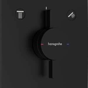 Baterie cada - dus Hansgrohe DuoTurn E cu doua functii montaj incastrat necesita corp ingropat negru mat
