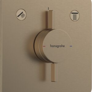 Baterie cada - dus Hansgrohe DuoTurn Q cu doua functii montaj incastrat necesita corp ingropat bronz periat