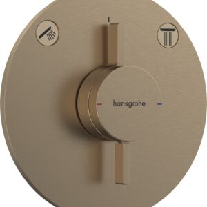 Baterie cada - dus Hansgrohe DuoTurn S cu doua functii montaj incastrat necesita corp ingropat bronz periat
