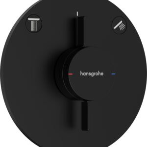 Baterie cada - dus Hansgrohe DuoTurn S cu doua functii montaj incastrat necesita corp ingropat negru mat