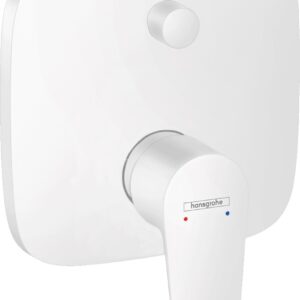 Baterie cada - dus Hansgrohe Talis E cu montaj incastrat necesita corp ingropat alb mat