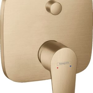 Baterie cada - dus Hansgrohe Talis E cu montaj incastrat necesita corp ingropat bronz periat