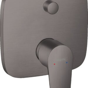 Baterie cada - dus Hansgrohe Talis E cu montaj incastrat necesita corp ingropat negru periat