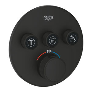 Baterie cada - dus termostatata Grohe Grohtherm SmartControl cu 3 functii montaj incastrat necesita corp ingropat phantom black