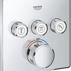 Baterie cada - dus termostatata Grohe Grohtherm SmartControl cu montaj incastrat  necesita corp ingropat  crom