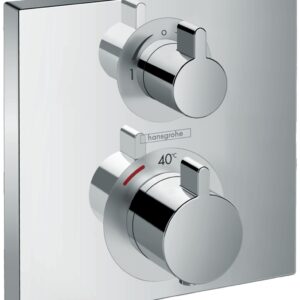 Baterie cada - dus termostatata Hansgrohe Ecostat E cu montaj incastrat necesita corp ingropat