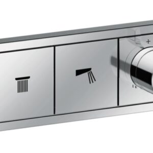 Baterie cada - dus termostatata Hansgrohe RainSelect cu 3 functii montaj incastrat necesita corp ingropat crom