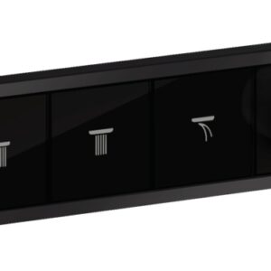 Baterie cada - dus termostatata Hansgrohe RainSelect cu 4 functii montaj incastrat necesita corp ingropat negru mat