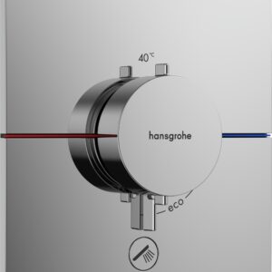 Baterie cada - dus termostatata Hansgrohe ShowerSelect Comfort E cu montaj incastrat necesita corp ingropat crom