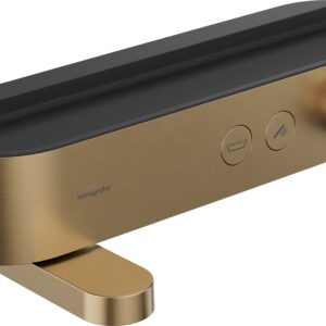 Baterie cada termostatata Hansgrohe ShowerTablet Select 400 cu pipa rotativa bronz periat