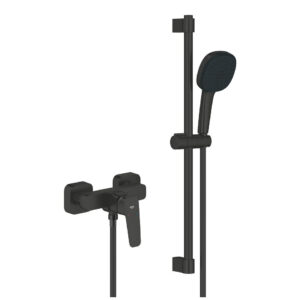 Baterie dus Grohe Cubeo cu set de dus Tempesta Cube 110 2 jet matte black