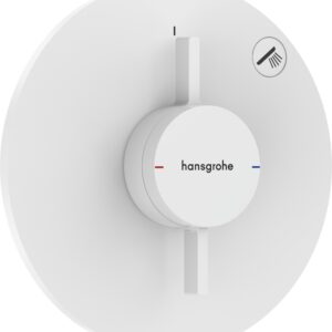 Baterie dus Hansgrohe DuoTurn S cu montaj incastrat necesita corp ingropat alb mat
