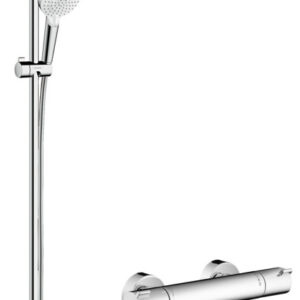 Baterie dus termostatata Hansgrohe Ecostat 1001 CL cu set de dus Crometta Vario cu bara 0.9m