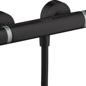 Baterie dus termostatata Hansgrohe Ecostat Comfort negru mat