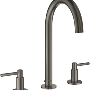 Baterie lavoar Grohe Atrio M din 3 elemente ventil pop-up brushed hard graphite
