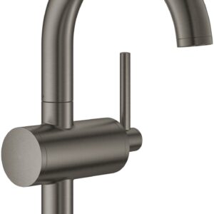 Baterie lavoar Grohe Atrio M ventil click-clack brushed hard graphite
