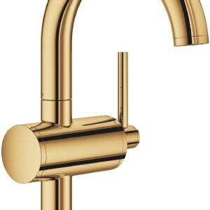 Baterie lavoar Grohe Atrio M ventil click-clack cool sunrise