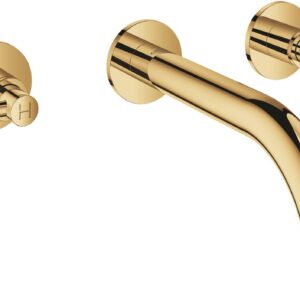 Baterie lavoar Grohe Atrio S din 3 elemente 180mm de perete necesita corp ingropat cool sunrise
