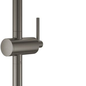 Baterie lavoar Grohe Atrio XL pentru lavoare tip bol ventil click-clack brushed hard graphite