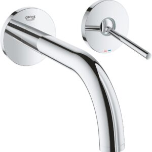 Baterie lavoar Grohe Atrio din 2 elemente pipa 185mm de perete necesita corp ingropat crom