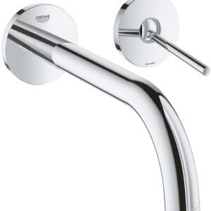 Baterie lavoar Grohe Atrio din 2 elemente pipa 221mm de perete necesita corp ingropat necesita corp ingropat crom