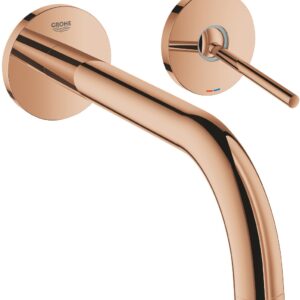 Baterie lavoar Grohe Atrio din 2 elemente pipa 221mm de perete necesita corp ingropat necesita corp ingropat warm sunset