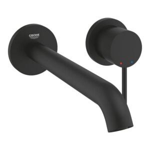 Baterie lavoar Grohe Essence L din 2 elemente de perete necesita corp incastrat phantom black