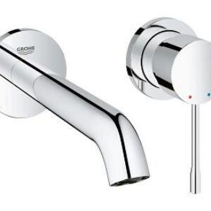 Baterie lavoar Grohe Essence New M din 2 elemente de perete montaj incastrat necesita corp ingropat