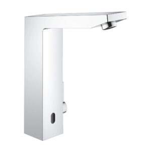 Baterie lavoar Grohe Eurocube E electronica  alimentare la retea  crom