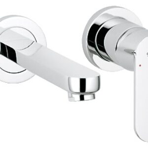 Baterie lavoar Grohe Eurosmart Cosmopolitan de perete fara ventil montaj incastrat - parte exterioara necesita corp ingropat pentru functionare