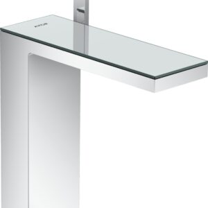 Baterie lavoar Hansgrohe Axor MyEdition 230 ventil push-open crom/sticla oglinda